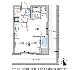 パークアクシス柏の葉 1LDKの間取図画像