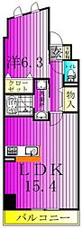 LuceVII 1LDKの間取図画像
