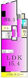 LuceVII 1LDKの間取図画像