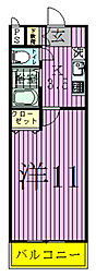 Uresidence南柏 1Kの間取図画像