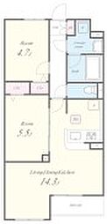 Casa Albero(カーサアルベロ) 2LDKの間取図画像