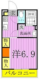 リブリ・柏明原 1Kの間取図画像