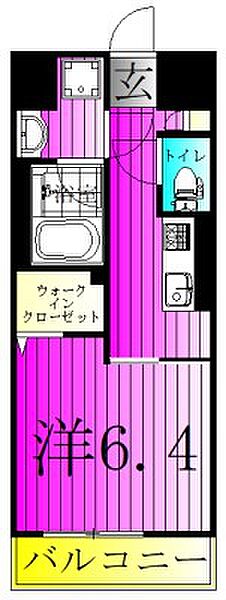 H＆K KASHIWA HILLS 503｜千葉県柏市旭町２丁目(賃貸マンション1K・5階・25.16㎡)の写真 その2