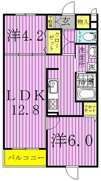 ラフレシールII 304｜千葉県柏市柏の葉５丁目(賃貸マンション2LDK・3階・50.63㎡)の写真 その2