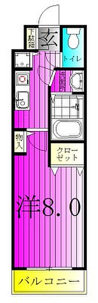 プレジオ3 407｜千葉県柏市北柏２丁目(賃貸マンション1K・4階・24.92㎡)の写真 その2