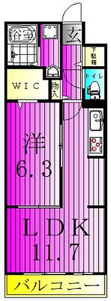 サードコート 303｜千葉県流山市東初石４丁目(賃貸アパート1LDK・3階・42.59㎡)の写真 その2