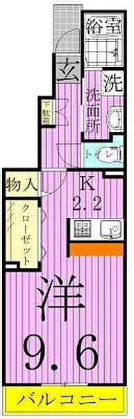 アドラシオン 102｜千葉県柏市豊四季(賃貸アパート1K・1階・34.15㎡)の写真 その2