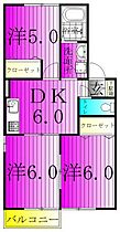 グリーンヒルズ中峠台 F 105 ｜ 千葉県我孫子市中峠台36-5（賃貸アパート3DK・1階・50.12㎡） その2