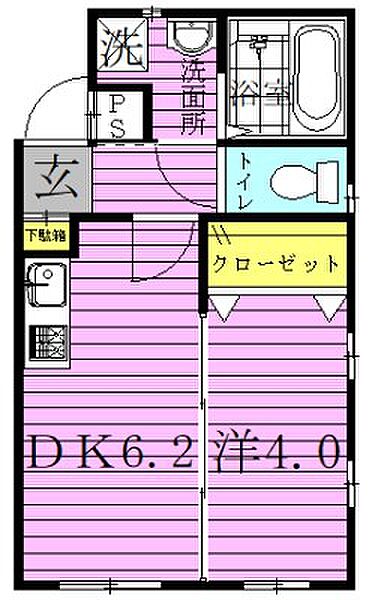 レーヴ 205｜千葉県野田市野田(賃貸アパート1DK・2階・26.23㎡)の写真 その2