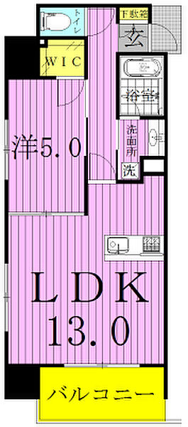 アーク柏レジデンス 401｜千葉県柏市柏(賃貸マンション1LDK・4階・44.51㎡)の写真 その2