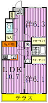 スプランドゥールI 103 ｜ 千葉県白井市西白井４丁目25-6（賃貸アパート2LDK・1階・52.79㎡） その2