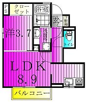 ロイヤルスリーゼ 106 ｜ 千葉県野田市山崎1833-2（賃貸アパート1LDK・1階・34.09㎡） その2