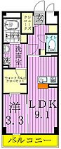 サンクレージュII 305 ｜ 千葉県流山市大字東深井284-2（賃貸マンション1LDK・3階・37.50㎡） その2