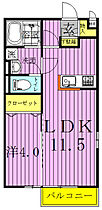 コーポ双伸8 202 ｜ 千葉県柏市篠籠田453-16（賃貸アパート1LDK・2階・37.53㎡） その2