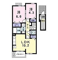 ヴァイデ　リーサ 202 ｜ 栃木県佐野市栃本町2403-1（賃貸アパート2LDK・2階・52.83㎡） その2