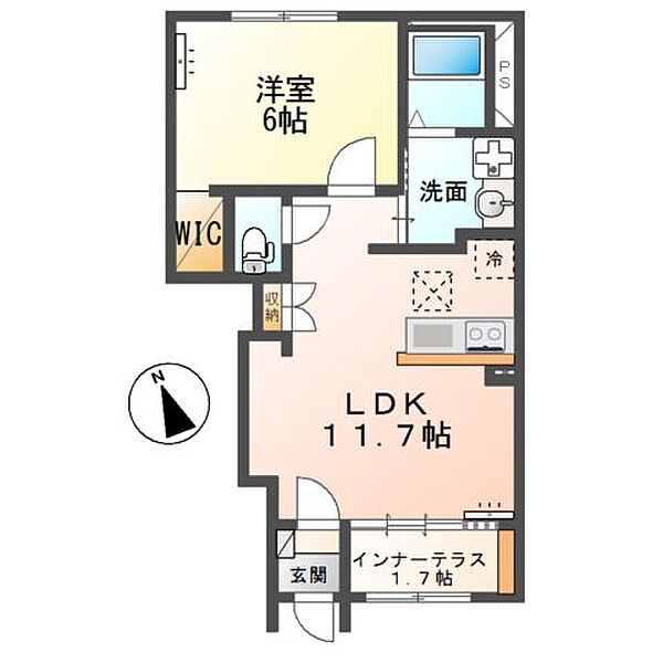 （仮）立木新築アパート ｜栃木県小山市大字立木(賃貸アパート1LDK・1階・45.49㎡)の写真 その2