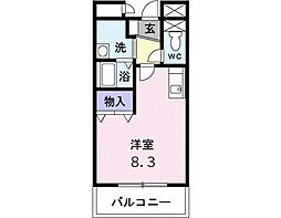 グレイスヴィラ ワンルームの間取図画像