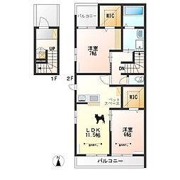 AVENIR 2LDKの間取図画像