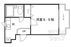 京都府京都市右京区西院東今田町（賃貸マンション1K・2階・14.70㎡） その2