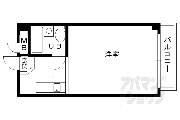 レジデンス唱洛西 208｜京都府京都市西京区大枝沓掛町(賃貸マンション1K・3階・18.00㎡)の写真 その2