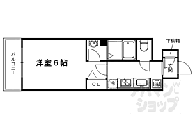 京都府京都市右京区西院日照町（賃貸マンション1K・4階・22.16㎡） その2