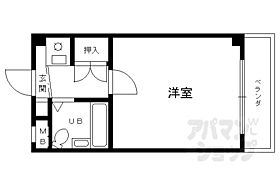 京都府京都市右京区西京極東大丸町（賃貸マンション1K・4階・17.55㎡） その2