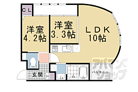 チャトラ N02 ｜ 京都府向日市上植野町山ノ下（賃貸マンション2LDK・2階・40.34㎡） その2