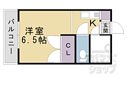 第二、第六レジデンス春田 1Kの間取図画像
