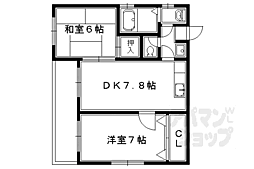 ダコタハウス 2DKの間取図画像