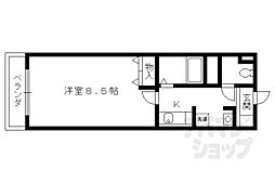 ｆｉｐｒｏｄｅ 1階1Kの間取り