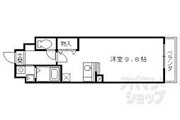 サンライト鈴川 1階1Kの間取り