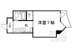 ユニハイツ 1Kの間取図画像