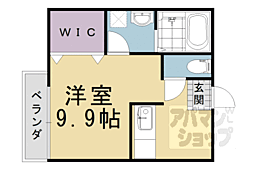 グランデ長岡 ワンルームの間取図画像