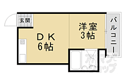 第一ロイヤルレジデンス春田 1DKの間取図画像