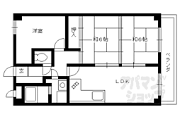 ヴィーヴル長岡京 3LDKの間取図画像