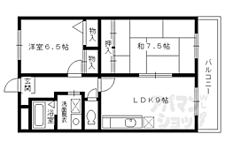 JO・ロワイヤル 2LDKの間取図画像