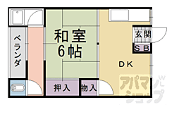 ハイツ藤 1DKの間取図画像