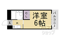 ライトオブフルタニ 1Kの間取図画像