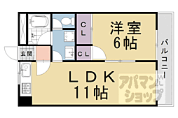 ベルジュール小嶋 1LDKの間取図画像