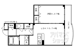 ル・ソレイユ桂川 1LDKの間取図画像