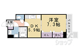シオン 1DKの間取図画像