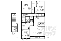 ベルク・ボヌール 3LDKの間取図画像