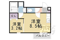 LIGARE 1DKの間取図画像