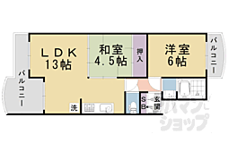 北前田マンション 2LDKの間取図画像