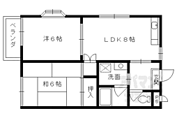 第2松尾ハイツ 2LDKの間取図画像