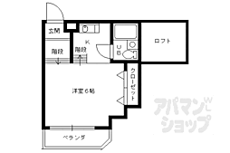ツインボックス 1Kの間取図画像