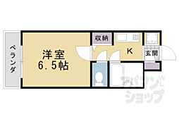 インペリアル・ジュン 1Kの間取図画像