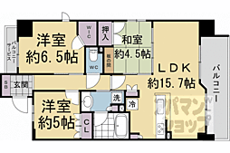 ヴェリテ洛西口アクト 6階/-
