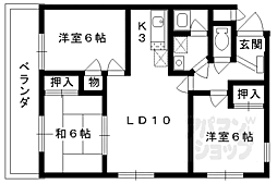 パラッツォ桂 3LDKの間取図画像