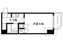 メゾンブランシェヤシマビル 1Kの間取図画像